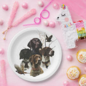 4ドイツ語の短いポインタの色 ペーパープレート (パーティー)