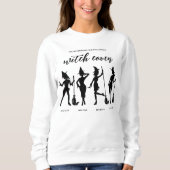 4ハロウィンのウィッチグループ友情シャツ スウェットシャツ (正面)