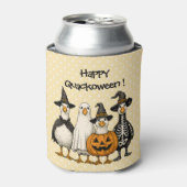 4ハロウィーンアヒルのコスチューム – ハッピーカクウィーン 缶クーラー (缶正面)