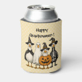 4ハロウィーンアヒルのコスチューム – ハッピーカクウィーン 缶クーラー (缶裏面)