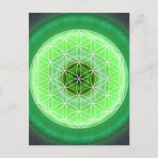 4ハートチャクラグリーン作成Tutti ポストカード (正面)
