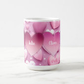 4ハートファミリ名 コーヒーマグカップ (中央)