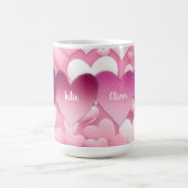 4ハートファミリ名 コーヒーマグカップ (中央)