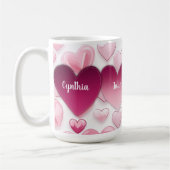 4ハートファミリ名 コーヒーマグカップ (左)