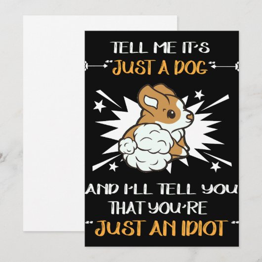 4バカなコーギー 招待状 (正面/裏面)