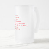 4パイント= 1クォート4クォート= 1ガロン1ガロン= 1 フロストグラスビールジョッキ (正面右)