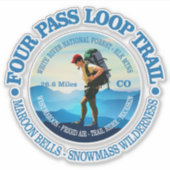 4パス・ループ・トレイル（ハイカーC） シール (正面)