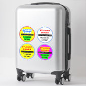 (4パック初心者の学生ドライバシンボルや象徴)忍耐 シール (スーツケース)