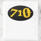 4パック–710油シール丸 楕円形シール (バッグ)