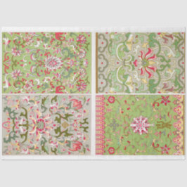 4パネルフローラモチーフ 薄葉紙