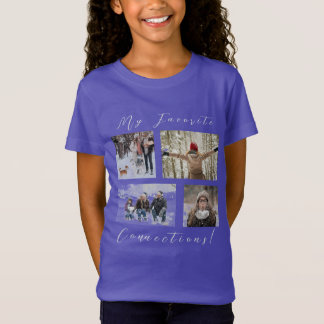 4パネル写真テンプレートマイお気に入りのつながり Tシャツ