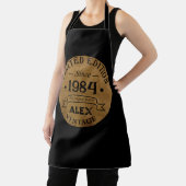 4パーソナライズされたヴィンテージ40歳の誕生日パーティー エプロン (インサイチュ)