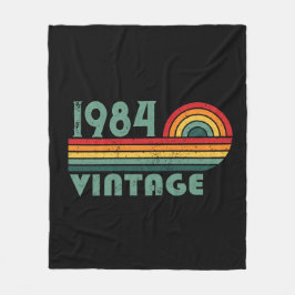 4パーソナライズされたヴィンテージ40歳の誕生日パーティー フリースブランケット