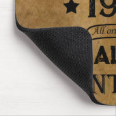 4パーソナライズされたヴィンテージ40歳の誕生日パーティー マウスパッド (コーナー)