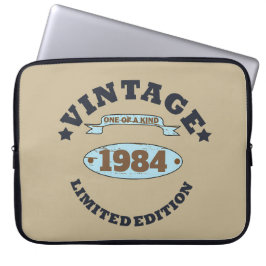 4パーソナライズされたヴィンテージ40歳の誕生日パーティー ラップトップスリーブ