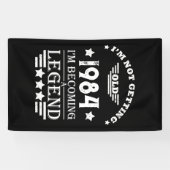 4パーソナライズされたヴィンテージ40歳の誕生日パーティー 横断幕 (横)