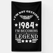 4パーソナライズされたヴィンテージ40歳の誕生日パーティー 横断幕 (縦)