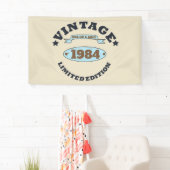 4パーソナライズされたヴィンテージ40歳の誕生日パーティー 横断幕 (インサイチュ)