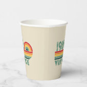 4パーソナライズされたヴィンテージ40歳の誕生日パーティー 紙コップ (右)