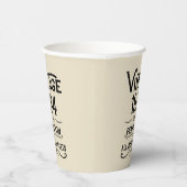 4パーソナライズされたヴィンテージ40歳の誕生日パーティー 紙コップ (右)