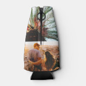 4パーソナライズされた写真テンプレート両面 ボトルクーラー (裏面)