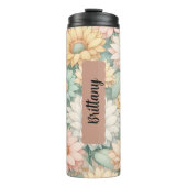 4パーソナライズされた月誕生フラワーデイジー16オズ タンブラー (正面)