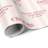 4パーソナライズされた歳40歳応援 ラッピングペーパー (ロールコーナー)