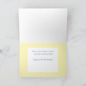 4パーソナライズされた番目の誕生日! カード (内部)