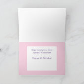 4パーソナライズされた番目の誕生日! カード (内部)