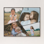 4パーソナライズされた – 写真コラージュパズル | カスタム贈 ジグソーパズル (横)