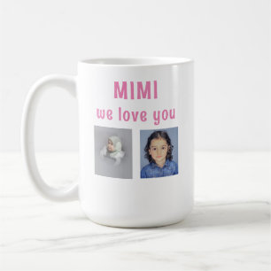 4パーソナライズされた-写真愛するMIMI コーヒーマグカップ