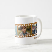 4パーソナライズされた-Photo Old Film Stripタイムラインブラウン コーヒーマグカップ (正面右)