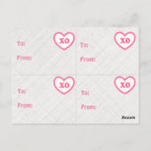 4ヒップスタカッコいいーキャットバレンタインカード ポストカード (裏面)