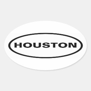 4ヒューストン 楕円形シール