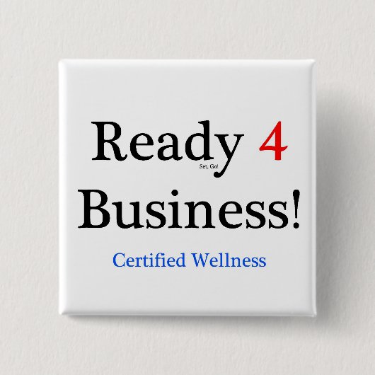 4ビジネスを用意して下さい 缶バッジ (正面)