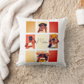 4ビューティフルブラックレディースボホシックアートスタイル名 クッション (ブランケット)