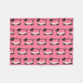 4ピグユーモアのあるイヤー誕生日選択カラーフリース フリースブランケット (正面(横))