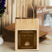 4ピースのヴィンテージブラウンカスタムコーヒー シール