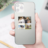 4ファミリーフォトコラージュカスタム シール (スマートフォン)