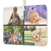 4フォトお気に入りのコラージュエレガントスクリプト名 カーエアーフレッシュナー (左)