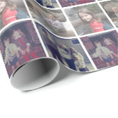 4フォトインスタグラムコラージュと白縁ど ラッピングペーパー (ロールコーナー)