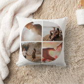 4フォトカスタムコラージュパーソナライズされた クッション (ブランケット)