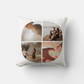4フォトカスタムコラージュパーソナライズされた クッション (正面)