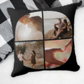 4フォトカスタムコラージュパーソナライズされた クッション