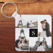 4フォトギャラリーブラックモノグラム キーホルダー (正面)