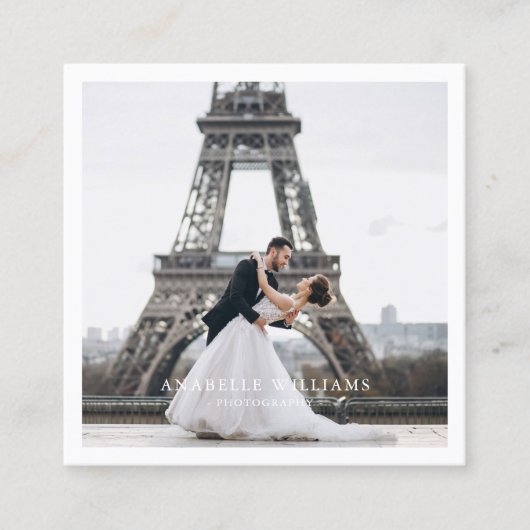 4フォトギャラリー |写真 スクエア名刺 (正面)