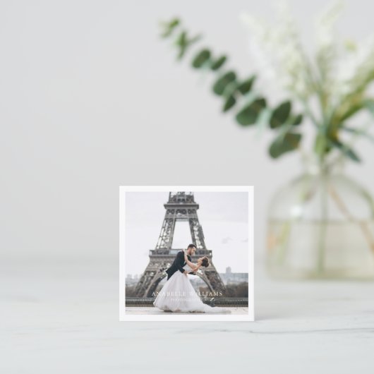 4フォトギャラリー |写真 スクエア名刺 (スタンド正面)