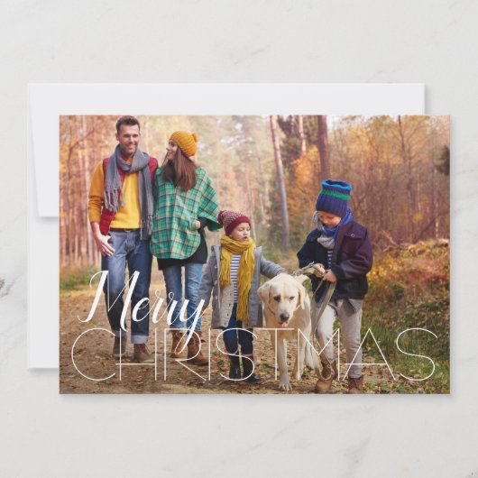4フォトクリスマス シーズンカード (正面)