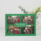 4フォトクリス伝統的マスストライプの緑 シーズンカード (スタンド正面)