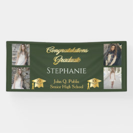 4フォトグリーン金ゴールドおめでとう研究科大学院 横断幕